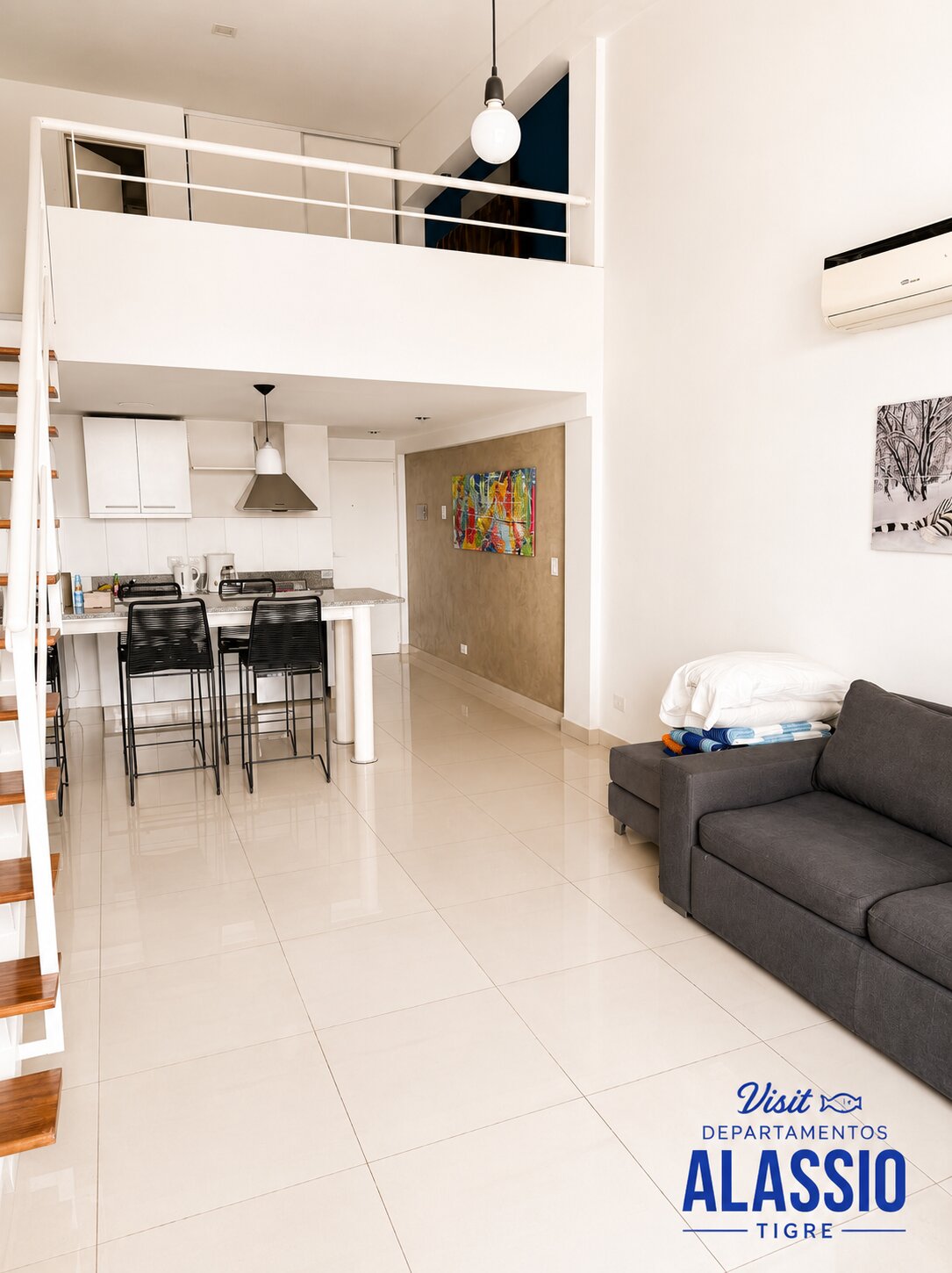 Living comedor con entrepiso, Alassio Entrepiso 311